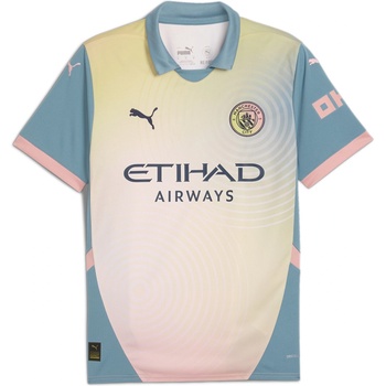 Image 1 of PUMA Manchester City FC Fourth Shirt 2024 2025 Adults - Blue