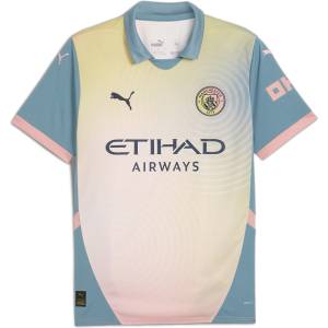 PUMA Manchester City FC Fourth Shirt 2024 2025 Adults - Blue