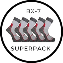 Bambox BX-7 DURABLE SUPERPACK bambusové ponožky 5 párů