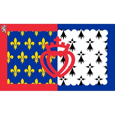 LIBEA, s.r.o. Pays de la Loire vlajka Rozměr: 30×45 cm, Uchycení: Návlek na žerď
