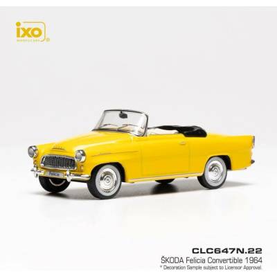 IXO Škoda Felicia Cabrio 1959 Žlutá 1:43