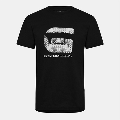G Star Тениска G Star Paris T-Shirt - Dk Black