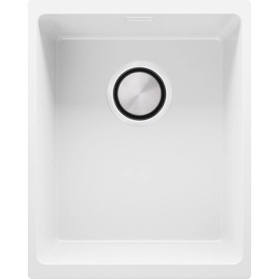 Твоят Стил Бяла кухненска мивка от гранит Лондон 40 Slim 360 x 450 mm