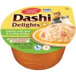 Inaba Foods Dashi Delights котешка Кура с риба тон и морски охлюв 70 г купа