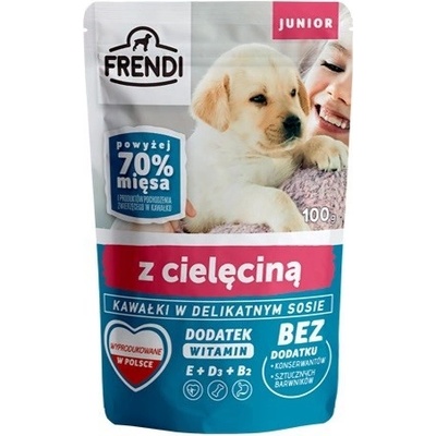 Frendi Junior Kousky v jemné omáčce s telecím masem 100 g