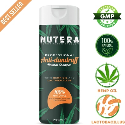 Nutera Шампоан против пърхот, 200 ml