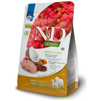 N&D Quinoa Skin & Coat Quail Adult M/L 7 kg