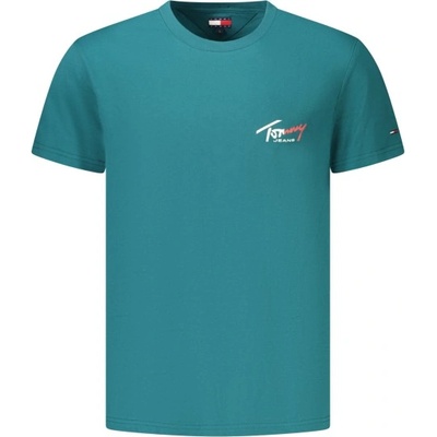Tommy Hilfiger Мъжка тениска с къс ръкав tommy hilfiger, Размер m, Цвят Зелен (dm0dm22538_vel8j)