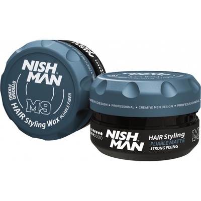 Nishman Hair Styling Wax Fiber Matte M9 Strong Fixing vláknitý matný vosk 100 ml