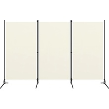 vidaXL s 3 panelmi krémovo biely 260x180 cm