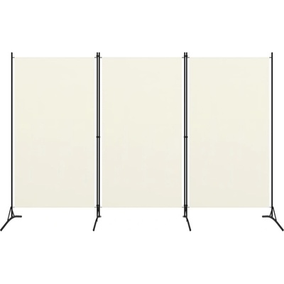 vidaXL s 3 panelmi krémovo biely 260x180 cm