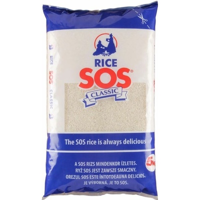 SOS Strednozrnná Classic ryža 5 kg