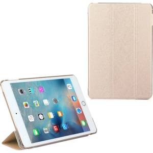 Gigapack IPAD 9.7 (2018 г. ) / 9.7 (2017 г. ) GIGAPACK Tok стоящ, активен FLIP с кожен ефект, текстилна шарка, GOLD GP-70037 (GP-70037)