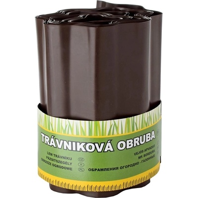Okraj trávnika 9 m - 20 cm hnedý