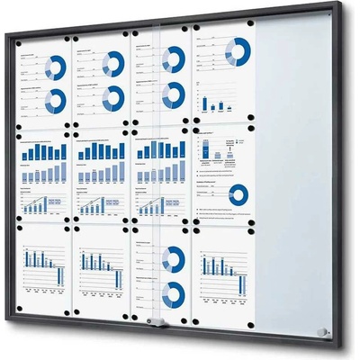 A-Z Reklama CZSlim informační vitrína s posuvnými dvířky SCSLG 15 x A4 – Zboží Živě