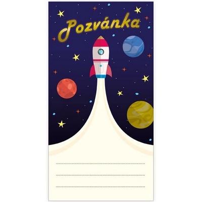 Pozvánka na oslavu MFP - Raketa, 10 ks