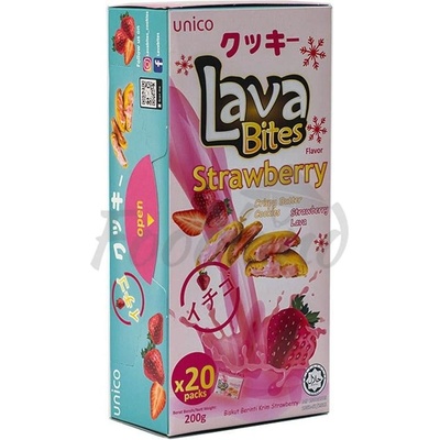 UNICO Lávový koláč Strawberry 200 g