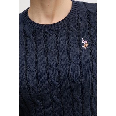U. S. Polo Assn Памучен пуловер U. S. Polo Assn. CREW NECK CABLE (WUP0398)