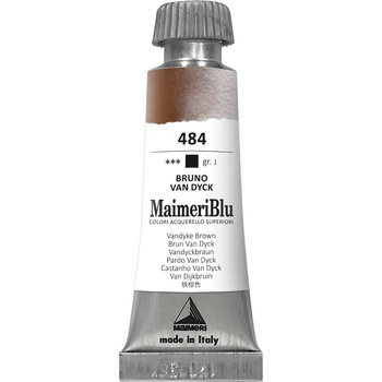 Maimeri Blu Акварелна боя Vandyke Brown 484 12 ml 1 бр (M1609484)