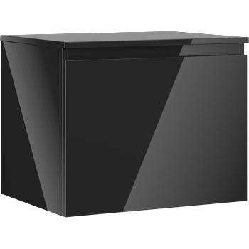 Mexen Orio шкаф за баня за умивалник 60 см с плот, 1 чекмедже, черен гланц - 91A10-06047-1-BFC70 (91A10-06047-1-BFC70)