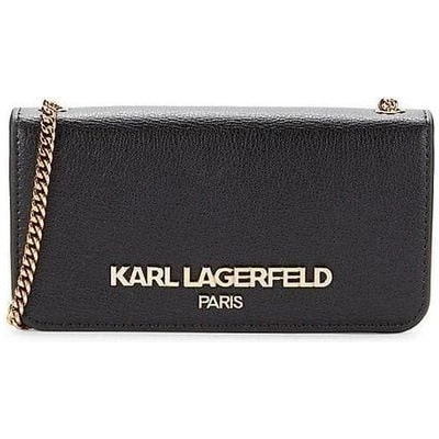 Karl Lagerfeld dámská kožená kabelka crossbody Chain Silver