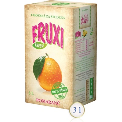 Fruxi pomaranč 100% šťava 3000 ml