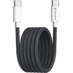 Techsuit Кабел за данни Type-C за Apple, Android, супер бързо зареждане PD60W, 1 м - (PCB114D) - черен