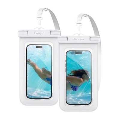 Pouzdro Spigen Aqua Shield WaterProof Case A601 2 Pack, bílé