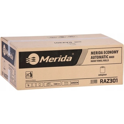 Merida Maxi Automatic papírové ručníky jednovrstvé zelené 6 x 250 m