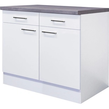 Flex-Well Kuchynská skrinka Joelina spodná, zásuvky+dvierka, 100 x 86 x 57,1 cm