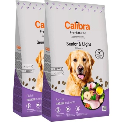 Calibra Dog Premium Line Senior & Light 2 x 12 кг