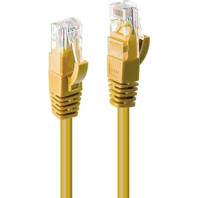 Lindy Пач кабел LINDY 48065, U/UTP, Cat. 6, 5m, жълт (48065)