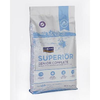 Fish4Dogs Senior Large Superior losos so zemiakmi 12 kg