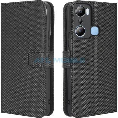 Pouzdro Shield4U Infinix Hot 20i X665E Diamond Texture otevírací, černé