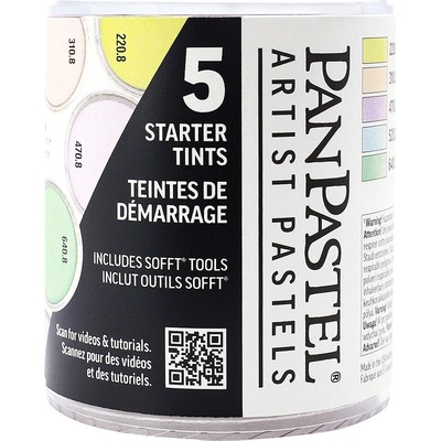 PanPastel sada suchých pastelů 5 odstínů tints Starter set pastelové odstíny