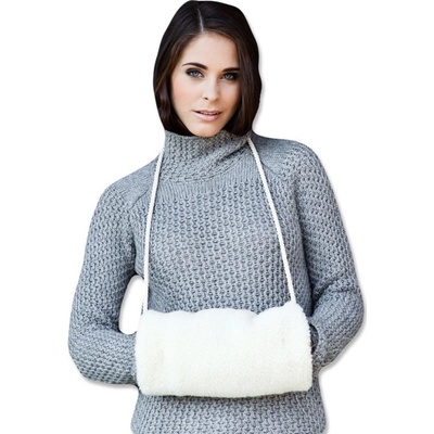 OVČÍ VĚCI Rukávník vlněný bílý – Zboží Dáma