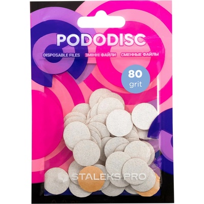 Staleks Pododisc biele pilníky PDF-15-180 W na pedikúru S 50 ks