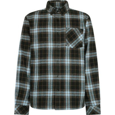 KnowledgeCotton Apparel Мъжка риза с копчета KnowledgeCotton Apparel Regular Fit Checkered Shirt - Green Check - размер M (033-2928-0212)