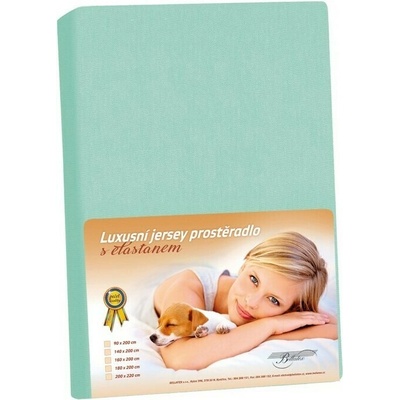 Bellatex Jersey prostěradlo s elastanem tyrkysové 90x200