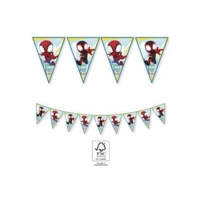 Procos EKO Vlaječková girlanda Spidey Marvel 9 vlajek – Sleviste.cz