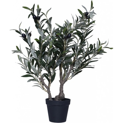 eshop-kvetinace.cz Umělý olivovník v květináči OLIVEIRA, plast, výška 60 cm