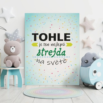 Sablio Dárková cedulka Tohle je ten nejlepší strejda na světě: 30x40 cm – Hledejceny.cz