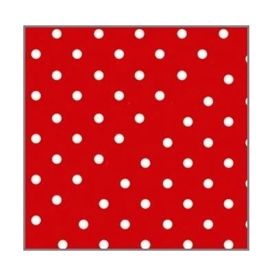 Paw ubrousky 3V červené s puntíky 20ks 33x33cm
