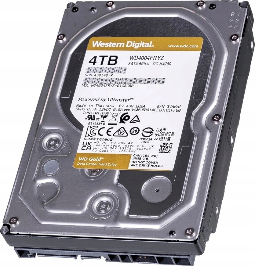 WD Gold 4TB, WD4004FRYZ od 228 € - Heureka.sk