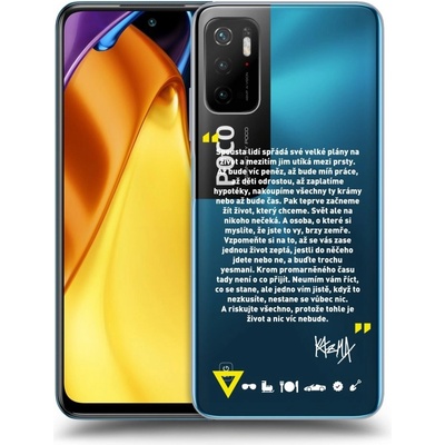 Pouzdro Picasee silikonové Xiaomi Poco M3 Pro 5G - Kazma - BUĎTE TROCHU YESMANI čiré