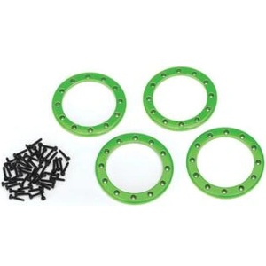Traxxas алуминиев beadlock пръстен 2.2" зелен (4)