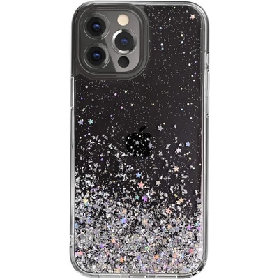 SwitchEasy Starfield Case - дизайнерски хибриден удароустойчив кейс за iPhone 13 Pro Max (прозрачен)