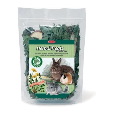 Padovan HERBAL TREATS TARASSACO Растителни лакомства за зайци и гризачи - Сено с глухарче и ябълки 150 гр