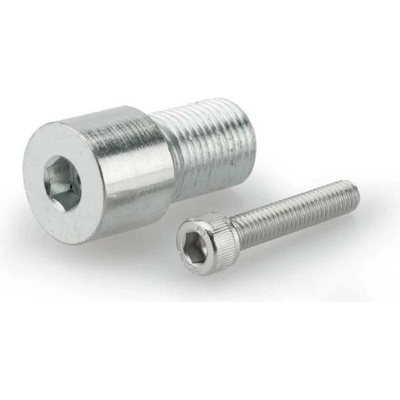 Adaptér na zpětné zrcátko PUIG MP 9583P stříbrná bar end