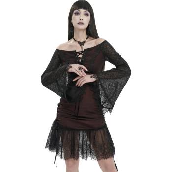 Devil fashion дамска рокля DEVIL FASHION - Gothic Dark Red - SKT164